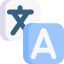 Icono de estetoscopio en colores azules claros y oscuros